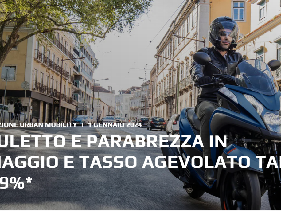 BAULETTO E PARABREZZA IN OMAGGIO E TASSO AGEVOLATO TAN 2,99%*