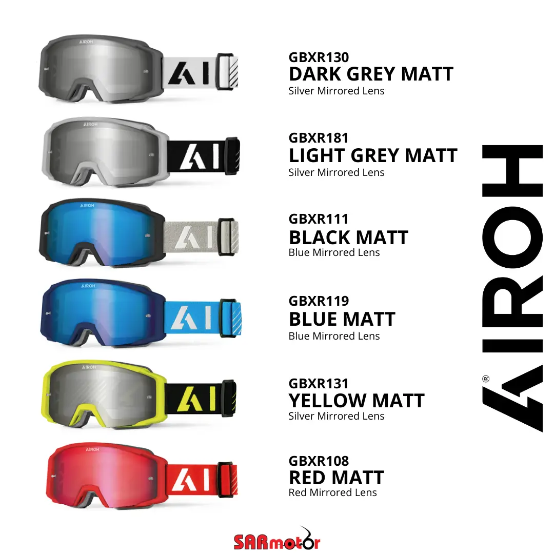 AIROH GOOGLE BLAST XR1 - Maschera per cross - vari colori disponibili  disponibile a BS presso SAR MOTOR SRL a 45,00 €