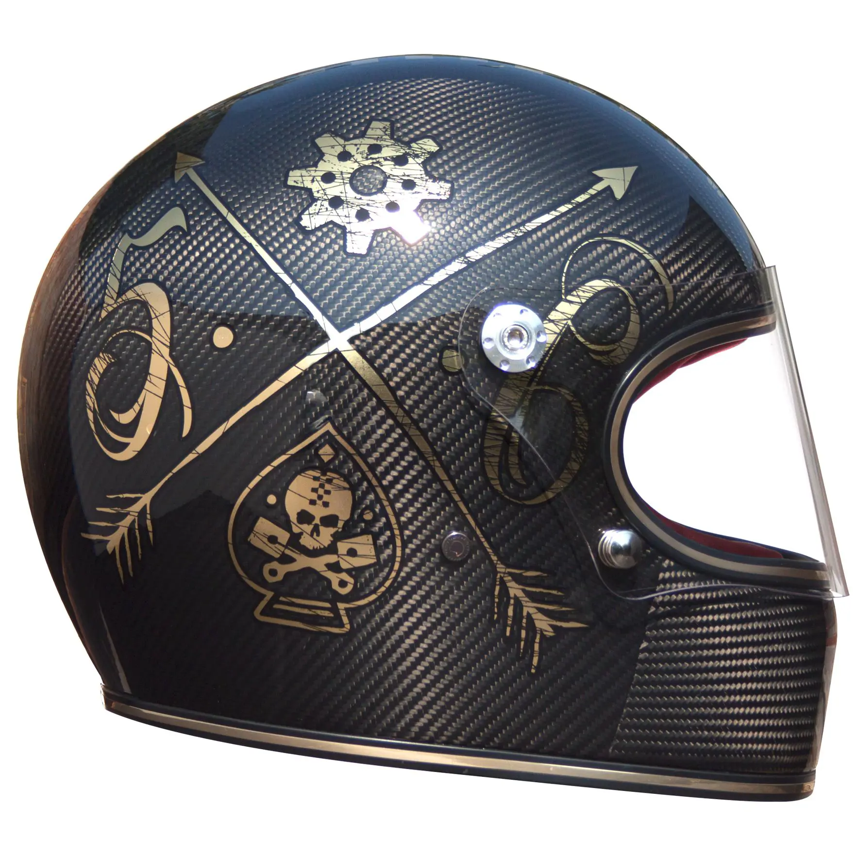 Premier Trophy, Casco Integrale Vintage In Carbonio Tricomposito - U9